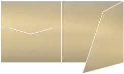 Stardream Gold Leaf Pocket Invitation Style G -  6 1/4 x 6 1/4  - 10/pk