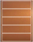 Stardream Copper Exacto Labels -7 1/2 x 2 - 5 Labels/Sh - 5 Sh/Pk