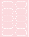 Pink Feather Exacto Labels - Retro 1 3/4 x 3 1/2 - 10 Labels/Sh - 5 Sh/Pk