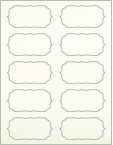 Stardream Opal Exacto Labels - Retro 1 3/4 x 3 1/2 - 10 Labels/Sh - 5 Sh/Pk