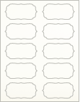 Stardream Snow Exacto Labels - Retro 1 3/4 x 3 1/2 - 10 Labels/Sh - 5 Sh/Pk