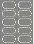 Pewter Exacto Labels -Retro 1 3/4 x 3 1/2 - 10 Labels/Sh - 5 Sh/Pk