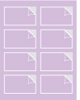 Purple Lace Exacto Labels -3 1/2 x 2 - 8/Sh - 5 Sh/Pk