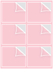 Pink Feather Exacto Labels -3 5/16 x 4 - 6 Labels/Sh - 5 Sh/Pk
