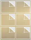 Stardream Gold Leaf Exacto Labels -3 5/16 x 4 - 6 Labels/Sh - 5 Sh/Pk