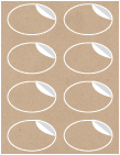 Desert Storm Exacto Labels -Oval 2 1/4 x 3 1/2 - 8 Labels/Sh - 5 Sh/Pk