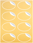 Stardream Gold Exacto Labels -Oval 2 1/4 x 3 1/2 - 8 Labels/Sh - 5 Sh/Pk
