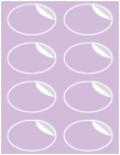 Purple Lace Exacto Labels -Oval 2 1/4 x 3 1/2 - 8 Labels/Sh - 5 Sh/Pk