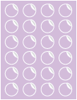 Purple Lace Exacto Labels -1 1/2 inch Round -24 Labels/Sh- 5 Sh/Pk
