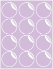 Purple Lace Exacto Labels -2 1/2 inch Round -12 Labels/Sh- 5 Sh/Pk