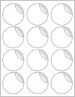 Stardream Quartz Exacto Labels -2 1/2 inch Round -12 Labels/Sh- 5 Sh/Pk