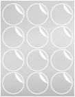 Stardream Silver Exacto Labels -2 1/2 inch Round -12 Labels/Sh- 5 Sh/Pk