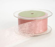 Peach Sheer Ribbon 7/8 Inch - 100 Yard