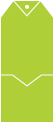 Apple Green Tag Invitation-  3 7/8 x 9  - 10/pk