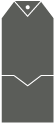 Linen Charcoal Tag Invitation-  3 7/8 x 9  - 10/pk