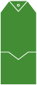 Linen Leaf Green Tag Invitation-  3 7/8 x 9  - 10/pk