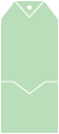 Pale Green Tag Invitation - 3 7/8 x 9  - 100lb. - 10/pk