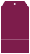 Linen Burgundy Tag Invitation-  3 5/8 x 7  - 10/pk