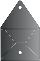 Onyx Metallic Velcro Envelopes (9 x 11 1/2) - 5/Pk