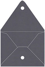 Linen Charcoal Matte Velcro Specialty Envelopes (9 x 11 1/2)
