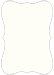 White Gold Bracket Card 3 1/2 x 5 - 25/Pk