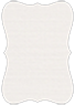 Linen Natural White Bracket Card 4 1/2 x 6 1/4 - 25/Pk