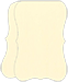 Eames Natural White (Textured) Folded Bracket Card 3 1/2 x 5 - 10/Pk