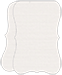 Linen Natural White Folded Bracket Card 3 1/2 x 5 - 10/Pk