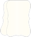 Natural White Pearl Folded Bracket Card 3 1/2 x 5 - 10/Pk