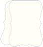 Textured Bianco Folded Bracket Card 5 x 7 - 10/Pk