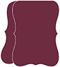 Wine Folded Bracket Card 5 x 7 - 10/Pk