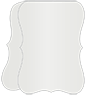 Silver Folded Bracket Card 5 x 7 - 10/Pk