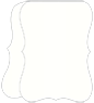 White Pearl Folded Bracket Card 5 x 7 - 10/Pk