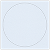 Blue Feather Imprintable Circle Card 4 3/4 Inch