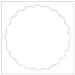 Crest Solar White Imprintable Scallop Circle Card 4 1/2 Inch - 25/Pk