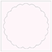 Light Pink Imprintable Scallop Circle Card 4 1/2 Inch - 25/Pk
