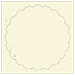 Milkweed Imprintable Scallop Circle Card 4 1/2 Inch - 25/Pk