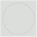 Fog Imprintable Scallop Circle Card 4 1/2 Inch - 25/Pk