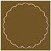 Eames Graphite (Textured) Imprintable Scallop Circle Card 4 1/2 Inch - 25/Pk