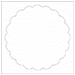 Deco (Textured) Imprintable Scallop Circle Card 4 1/2 Inch - 25/Pk