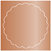 Copper Imprintable Scallop Circle Card 4 1/2 Inch - 25/Pk