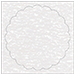 Smoke (Textured) Imprintable Scallop Circle Card 4 1/2 Inch - 25/Pk