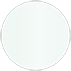 Metallic Aquamarine Circle Card 4 3/4 Inch - 25/Pk