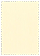 Eames Natural White (Textured) Scallop Card 4 1/4 x 5 1/2 - 25/Pk
