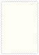 Textured Bianco Scallop Card 4 1/4 x 5 1/2 - 25/Pk