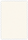 Textured Cream Scallop Card 4 1/4 x 5 1/2 - 25/Pk
