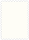 White Gold Scallop Card 4 1/4 x 5 1/2 - 25/Pk