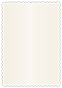 Pearlized Latte Scallop Card 4 1/4 x 5 1/2 - 25/Pk
