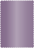 Metallic Purple Scallop Card 4 1/4 x 5 1/2 - 25/Pk