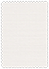 Linen Natural White Scallop Card 4 1/4 x 5 1/2